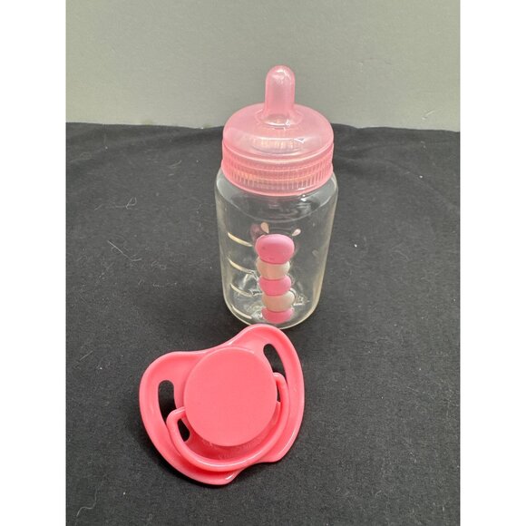 Berenguer Pink Baby Bottle with raised Caterpillar Design & Pacifier Set - 8oz - Picture 5 of 5